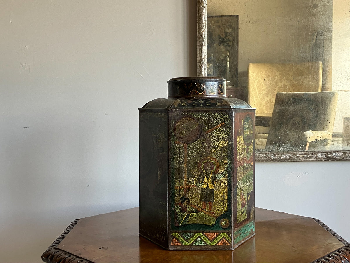 A 19th Century Toleware Tea Canister