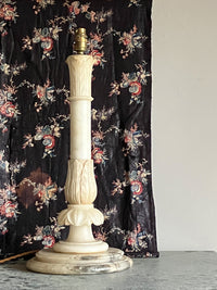 A Late 19th Century Italian Alabaster Lamp