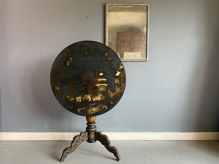 Mid 19th Century Chinoiserie Tilt Top Table