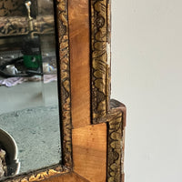 George II Walnut and Giltwood Mirror