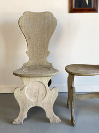 A Pair of George III Sgabello Chairs