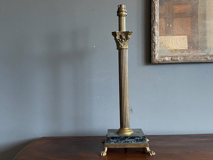 Early 20th Century Corinthian Column Lamp