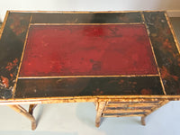 19th Century English Bamboo and Lacquer Desk