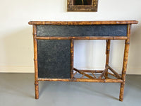 19th Century English Bamboo and Lacquer Desk