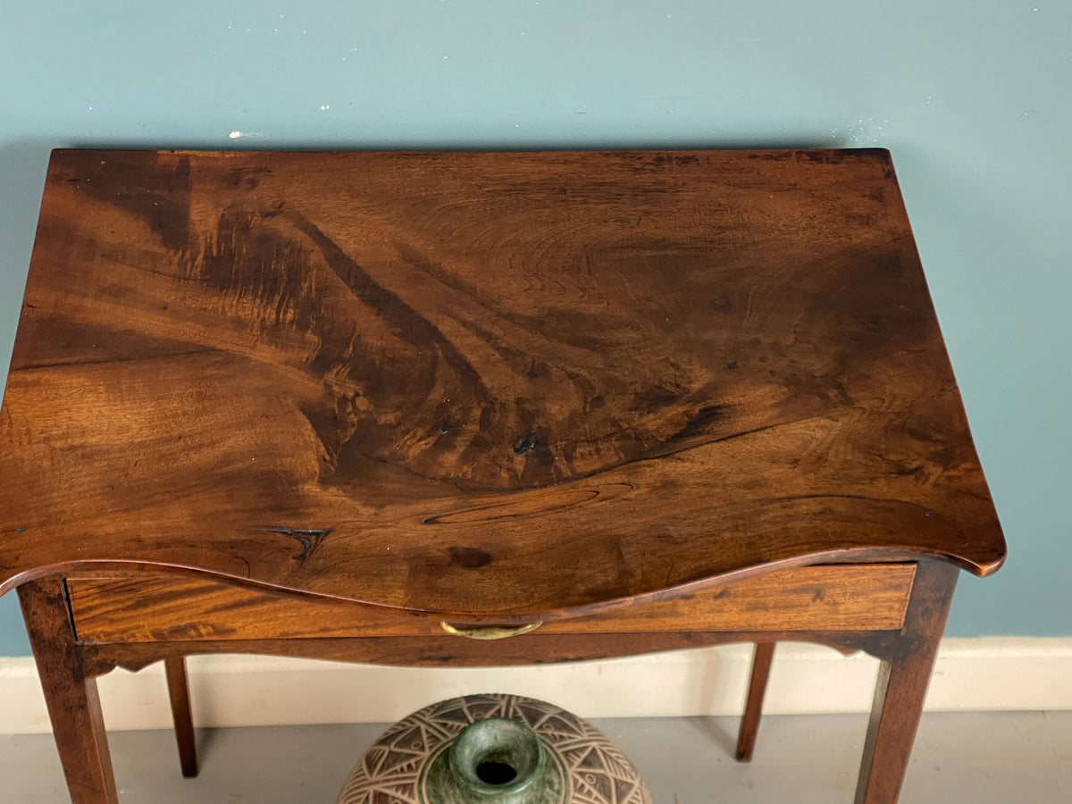 18th Century Figured Mahogany Table