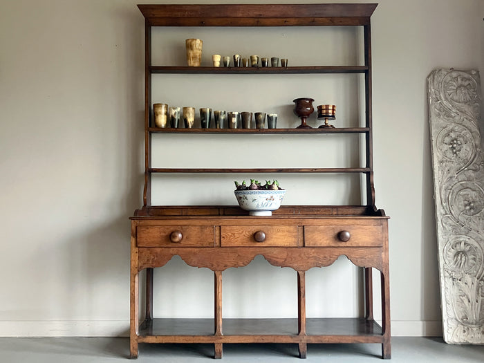 An Early 19th Fruitwood Pot Board Dresser