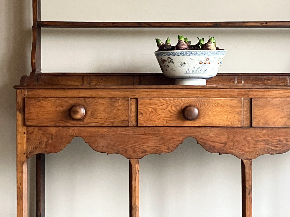 An Early 19th Fruitwood Pot Board Dresser