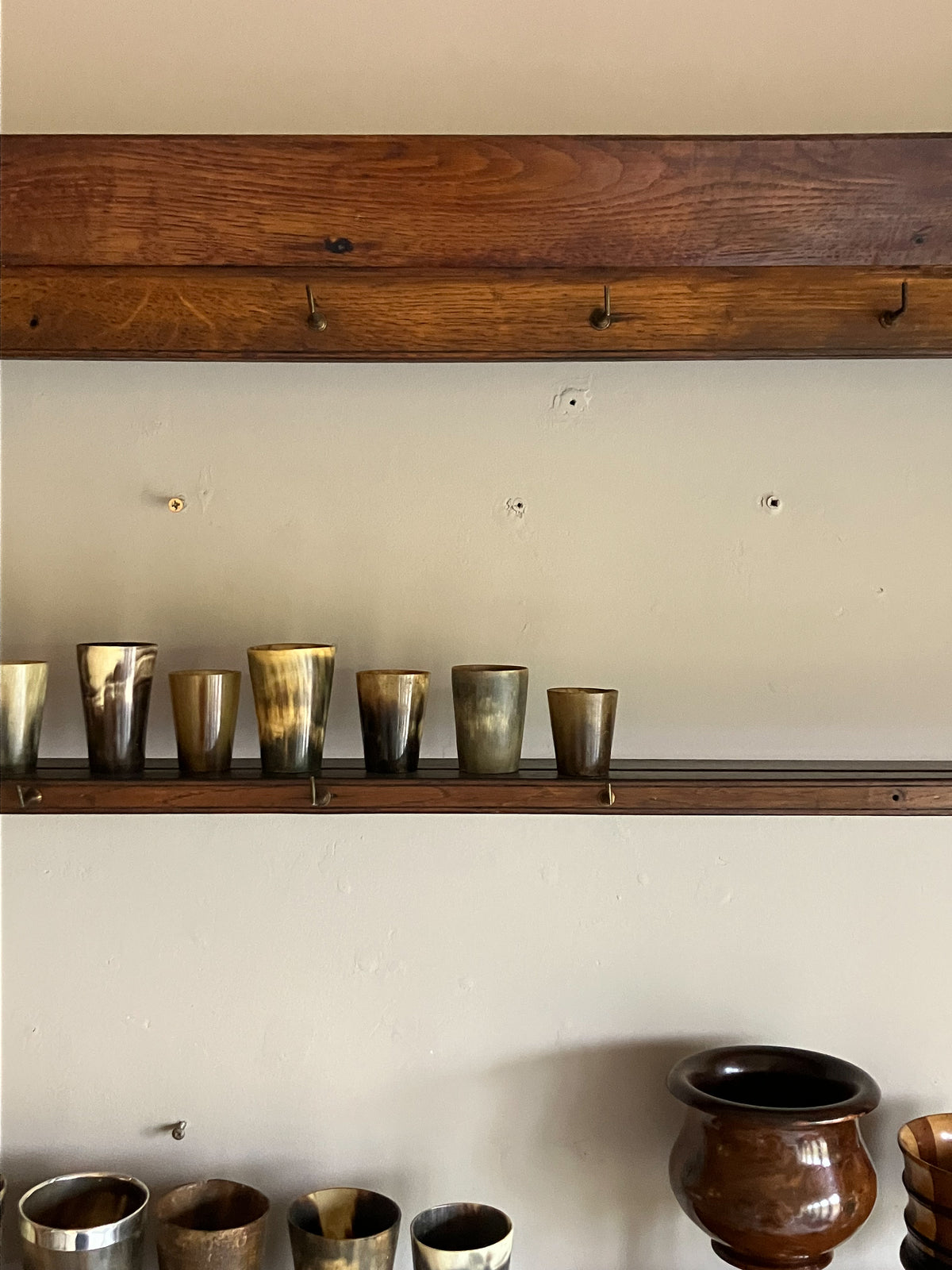 An Early 19th Fruitwood Pot Board Dresser