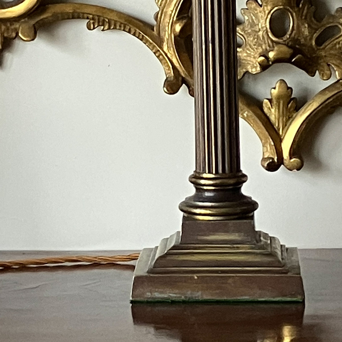 A 19th Century Corinthian Column Lamp