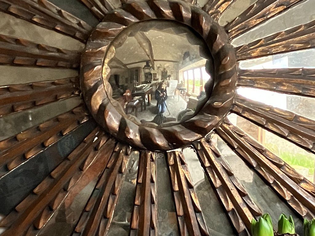 An Early 20th Century Giltwood Sunburst Mirror