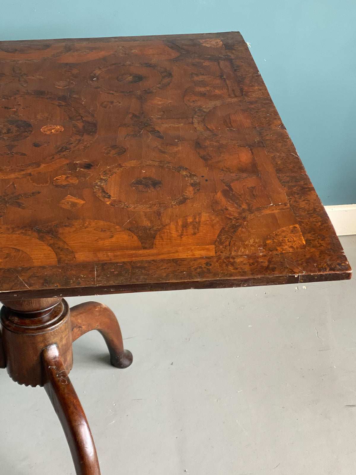 19th Century Dutch Marquetry Table