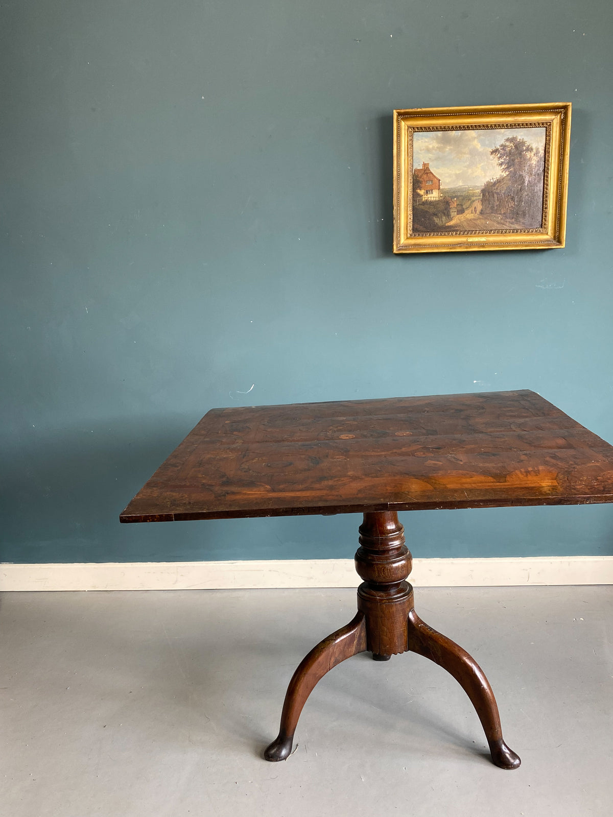 19th Century Dutch Marquetry Table