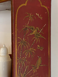 19th Century Red Lacquer Shelves