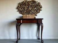 A George II Mahogany Fold Over Tea Table