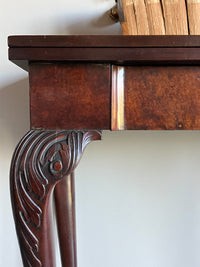 A George II Mahogany Fold Over Tea Table