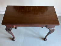 A George II Mahogany Fold Over Tea Table