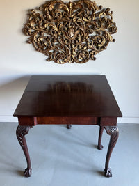 A George II Mahogany Fold Over Tea Table