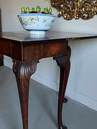 A George II Mahogany Fold Over Tea Table